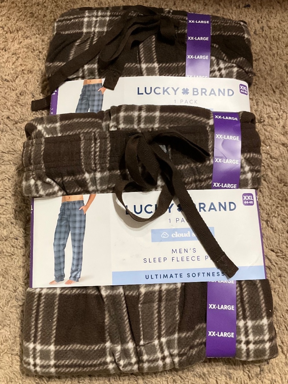 Bundle 2-Lucky Brand Fleece Pajama Pants